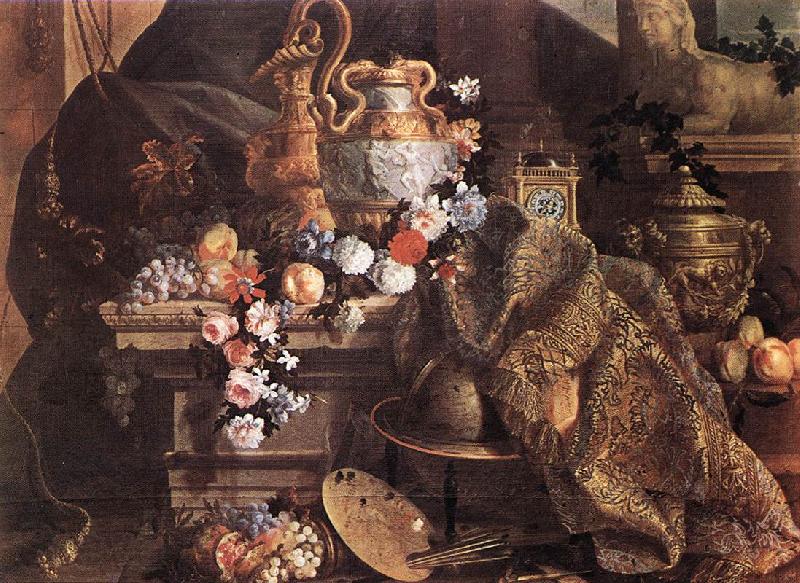 MONNOYER, Jean-Baptiste Still-Life of Flowers and Fruits Spain oil painting art